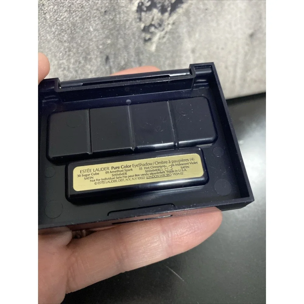 Estee Lauder Pure Color Eyeshadow Sugar Cube, Amethyst Spark, Hot Cinnamon…